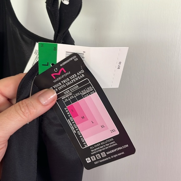 Maidenform Black All-Over Solutions shape wear 🩱NWT - Large - Picture 2 of 5